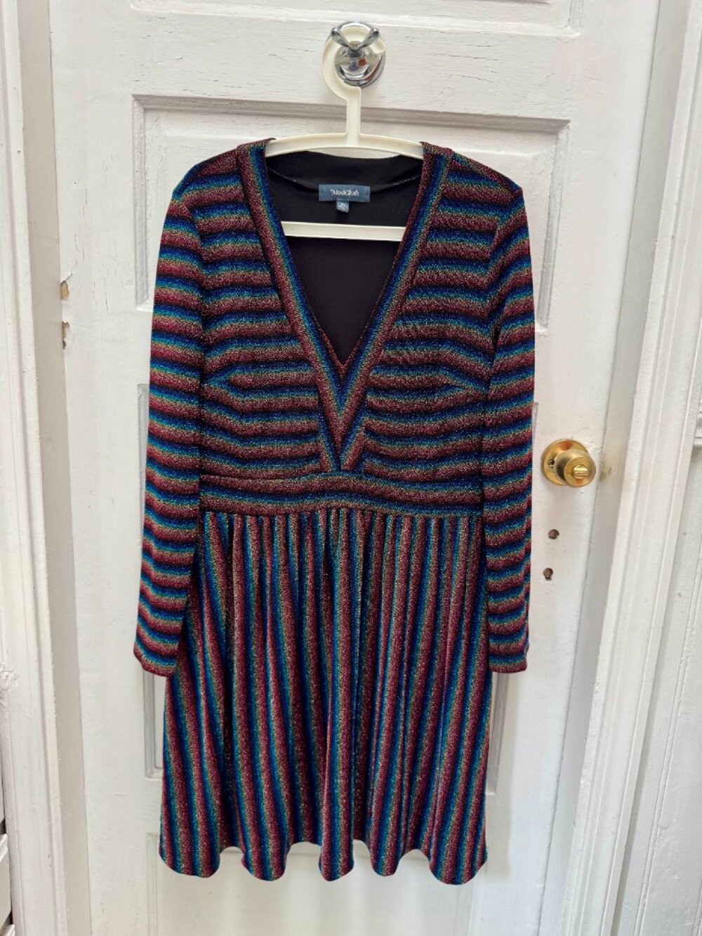 Modcloth All That Glitters Rainbow Shimmer Dress Size XL